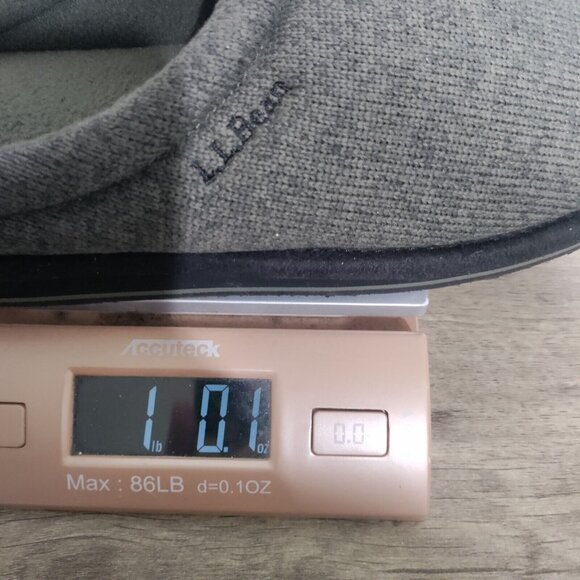 Men's L.L.Bean Sweater Fleece Scuff Slippers Green/Black Size 8 - Picture 8 of 8